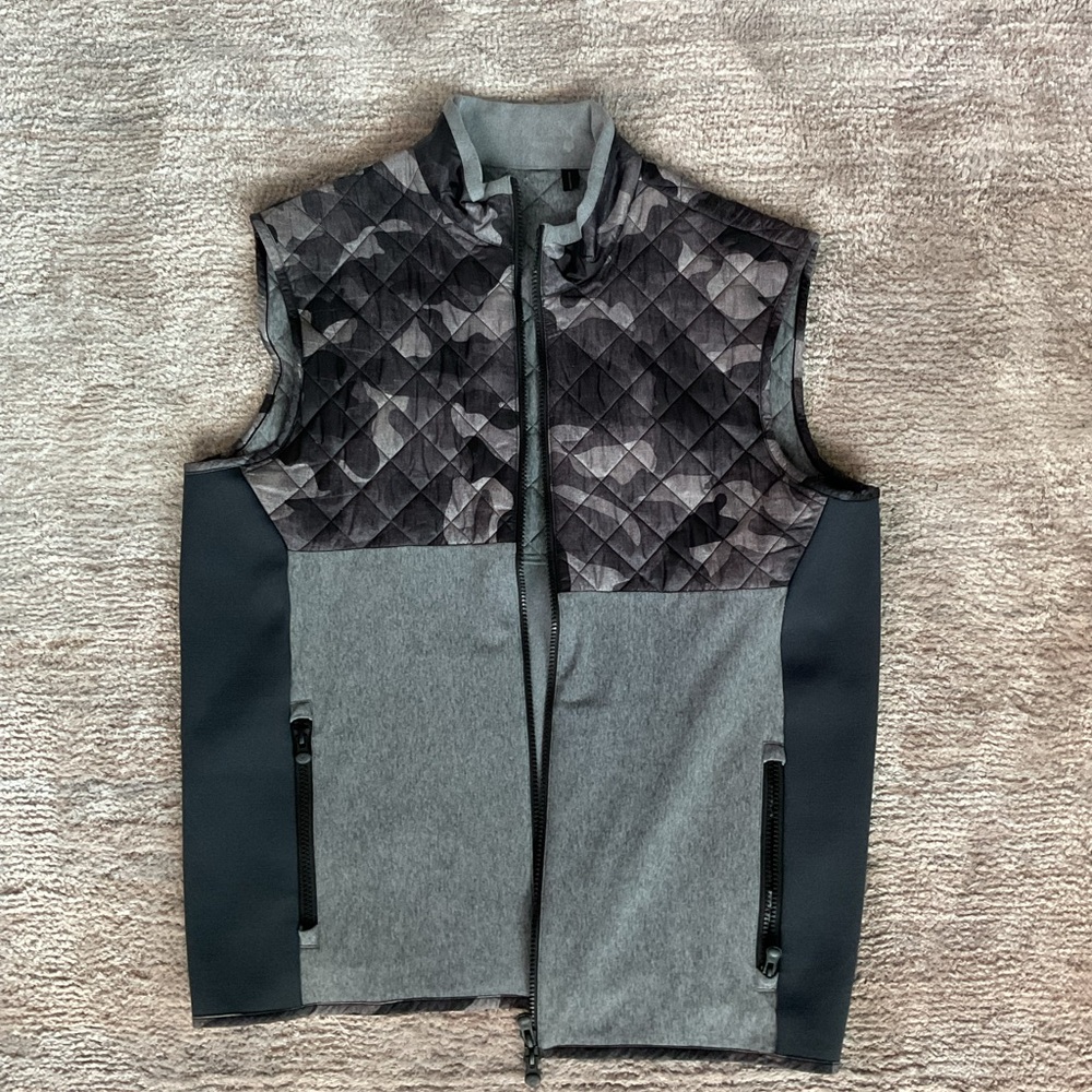 Greyson Quilted Camouflage Vest with Zipper Pockets